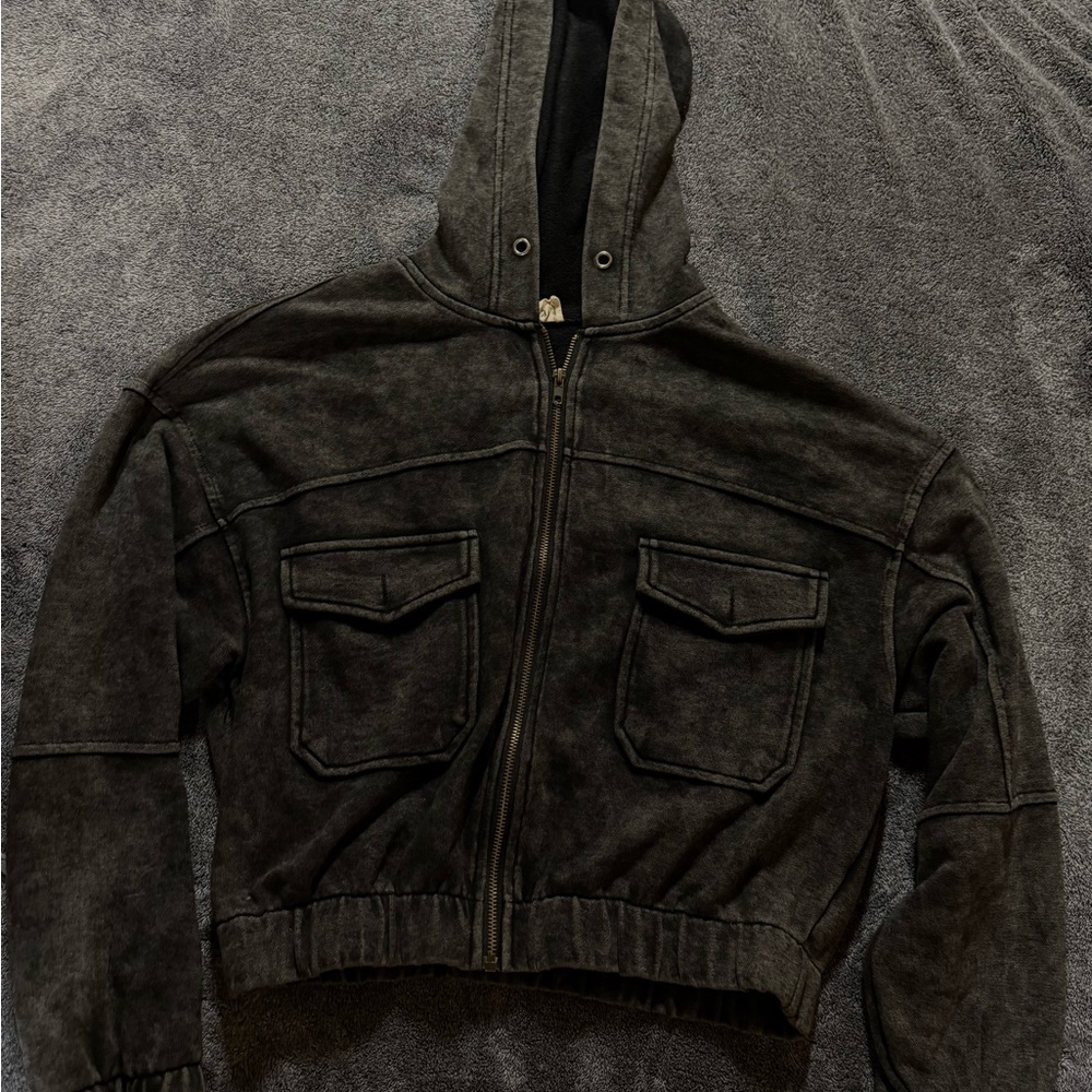 BiBi Charcoal Hooded Sweatshirt